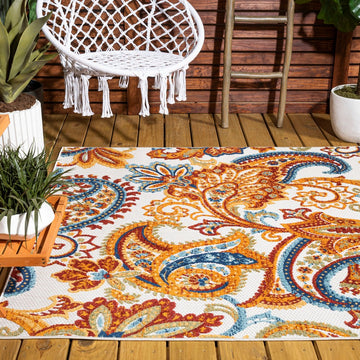 Gordes Paisley High-low Indoor/outdoor Area Rug